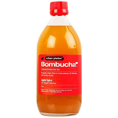 Product Cover Artisanal Kombucha Tea Apple Spice , 500 Ml (17.64 OZ) [The Gut Health by Bombucha]