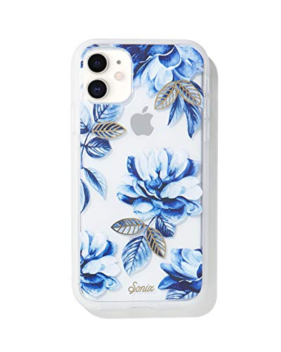 Product Cover Sonix Indigo Flower Case for iPhone 11 [Military Drop Test Certified] Women's Protective Blue Floral Clear Case for Apple iPhone XR, iPhone 11