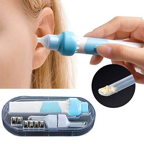 Product Cover Ear Wax Removal Kit, Ear Cleaner, Electric Earwax Removal Tools, Ear Vacuum Cleaner Easy Earwax Remover Soft Prevent Ear-Pick Clean Tools Set with LED Light