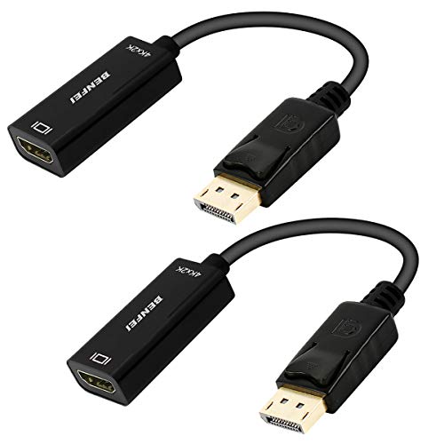 Product Cover DisplayPort to HDMI, Benfei 4K DP Display Port to HDMI Adapter (Male to Female) Compatible for Lenovo Dell HP and Other Brand - 2 Pack