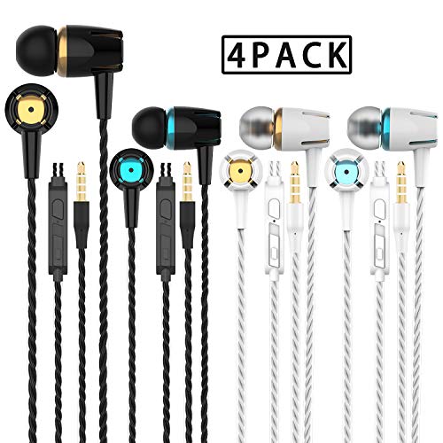 Product Cover A9 Headphones Earphones Earbuds Earphones, Noise Islating, High Definition, Stereo for Samsung, iPhone,iPad, iPod and Mp3 Players (Mixed Color 4 Pairs) (Mixed Color 4 Pairs)