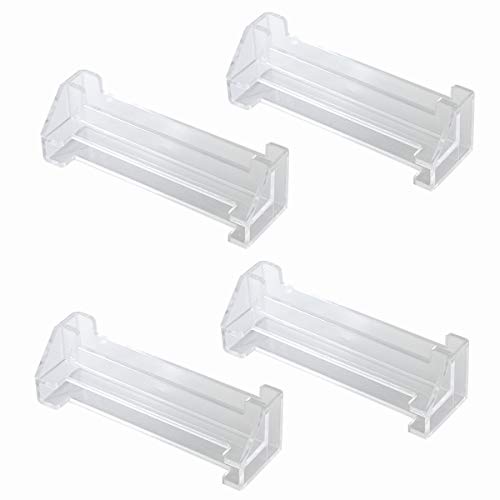 Product Cover Cutelec Vertical Blind Valance Corners 4 Pack 2.5inch Clear Plastic for L Sharp Dust Cover,Blinds Parts,Accessory,Components