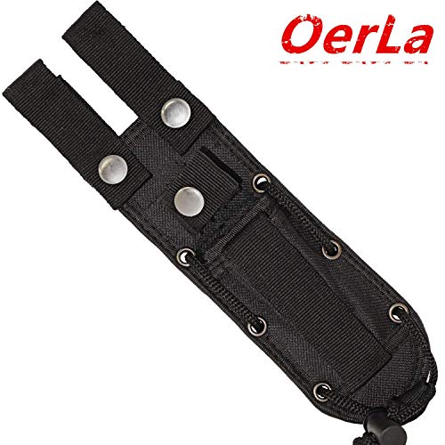 Product Cover OERLA Tactical Backup Nylon Knife Sheath with Leg-loop Rigging EDC portability for Max Available Blade 4.7