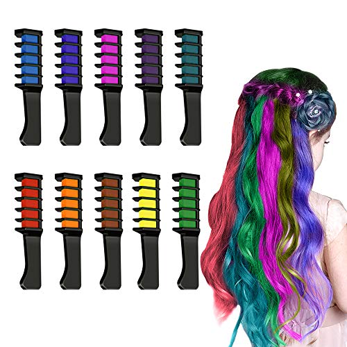 Product Cover Gifts for 4-13 Year Old Girls, Hair Chalk for Girls Makeup Gifts for Girls 4-13 Year Old Washable Temporary Hair Dye for Age 4-13 Girls Colorful Hairspray for Kids TGUSRF01
