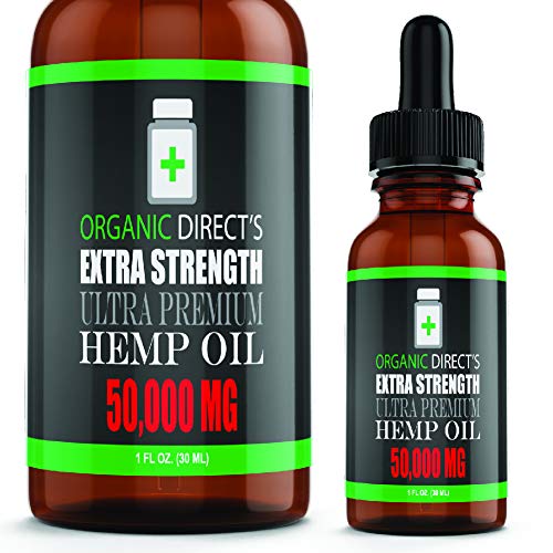 Product Cover Hemp Oil (2 Pack :: 50,000mg Each) Pain Relief Anxiety Relief Sleep Support :: Organic - Hemp Extract Supplement