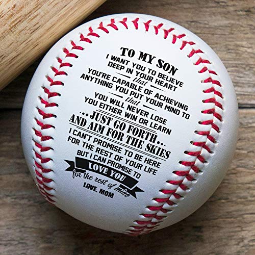 Product Cover QUARTZILY Printed Baseball - Mom to Son Baseball - You Will Never Lose (from Mom)