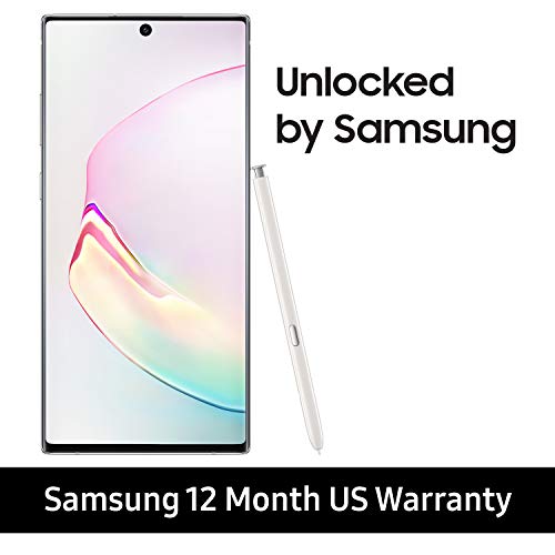 Product Cover Samsung Galaxy Note 10+ Plus Factory Unlocked Cell Phone with 256GB (U.S. Warranty), Aura White/ Note10+