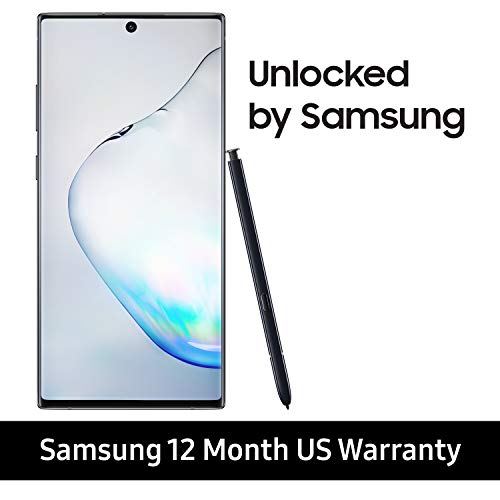 Product Cover Samsung Galaxy Note 10+ Plus Factory Unlocked Cell Phone with 512GB (U.S. Warranty), Aura Black/ Note10+