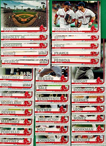 Product Cover Boston Red Sox 2019 Topps Complete Mint Hand Collated 32 Card Team Set with Andrew Benintendi, Mookie Betts, World Series Highlight Cards and More