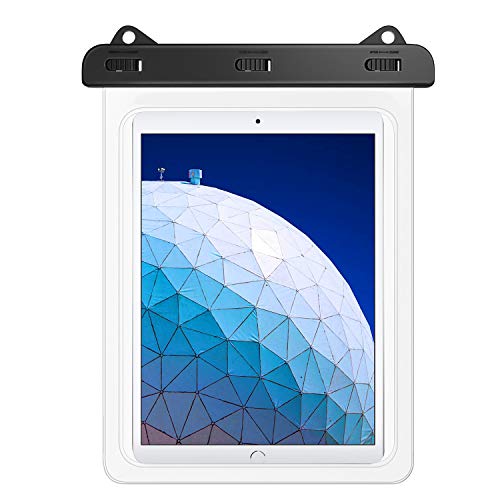 Product Cover MoKo Waterproof Tablet Case, Tablet Pouch Dry Bag for iPad 10.2 2019, iPad Pro 10.5/9.7, iPad 9.7, iPad Air 3 10.5, Air 2, iPad 4/3/2, Samasung Tab S4/S3/S2/Tab A 9.7, Tab E 9.6 Up to 10.5 Inch, Clear