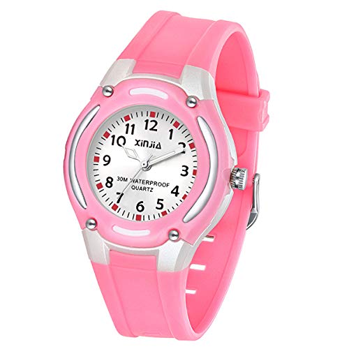 Product Cover Kids Analog Watch Girls Boys Ages 3-9,Child Waterproof Learning Time Wrist Watch with Soft Strap Easy to Read Time WristWatches for Kids as Gift