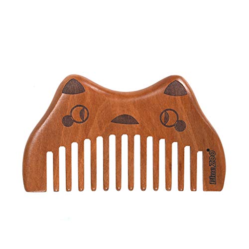 Product Cover AfazfaWide Tooth Nanmu Wood No-Static Massage Hair Natural Nanmu Comb Massage Comb (B)
