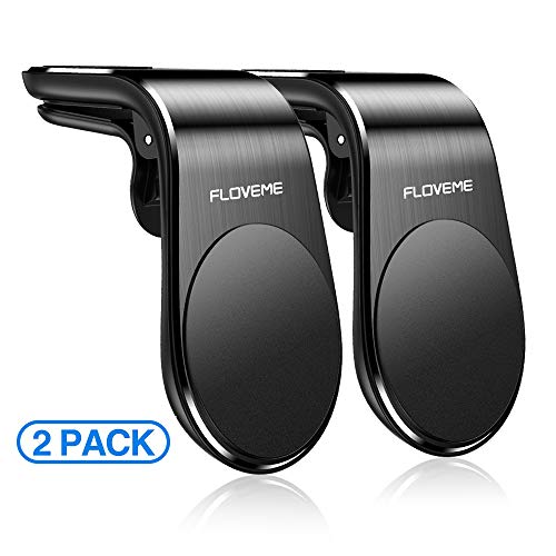 Product Cover Magnetic Phone Car Mount (2 Pack) FLOVEME 5N52 Magnets Hands Free Universal Smart GPS Cell Phone Holder for Car Air Vent Mount for iPhone 11 Pro Max XR XS X 8 7 Plus Samsung Galaxy S10 S9 S8 Note 10