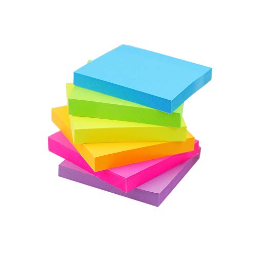Product Cover Early Buy Pop Up Sticky Notes 3x3 Refills Self-Stick Notes 12 Pads, 6 Bright Colors, 100 Sheets/Pad