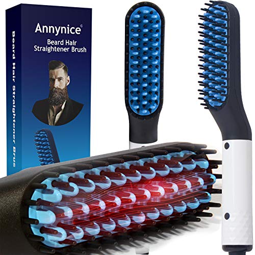 Product Cover Beard Straightener Comb, Quick Hair Styler Multifunctional Hair Curler Straightening Permed Clip Comb Styler Electric Hair Tool for Men