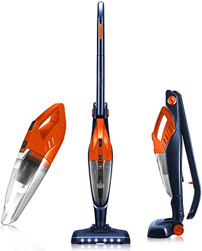 Product Cover Orfeld Cordless Vacuum Cleaner, Stick Vacuum 2 in 1, Lightweight Bagless Vacuum with Ultra Wide LED Motor Brush, Hepa Filter, Rechargeable Li-ion Battery, up to 40 Minutes' Runtime, for Home and Car
