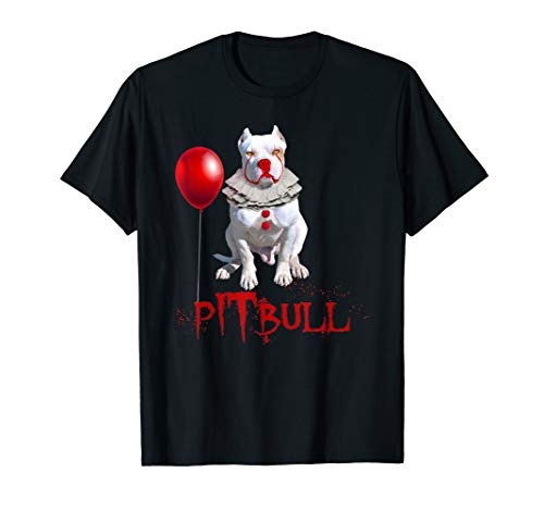 Product Cover Pitbull IT Clown For Halloween Day Horror Shirt Gift T-Shirt