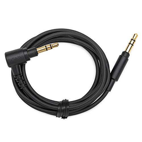 Product Cover Sony Genuine OEM Replacement 3.5mm Cable for WH1000XM3, WH1000XM2 (Approx. 3.94 ft, OFC Strands, Gold-Plated Stereo Mini Plug)