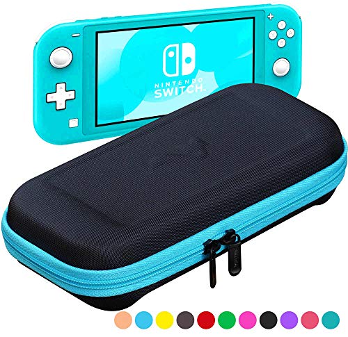Product Cover ButterFox Slim Compact Carrying Case for Nintendo Switch Lite with 19 Game and 2 Micro SD Card Holders, Storage for Switch Lite Accessories (Blue Turquoise/Black)