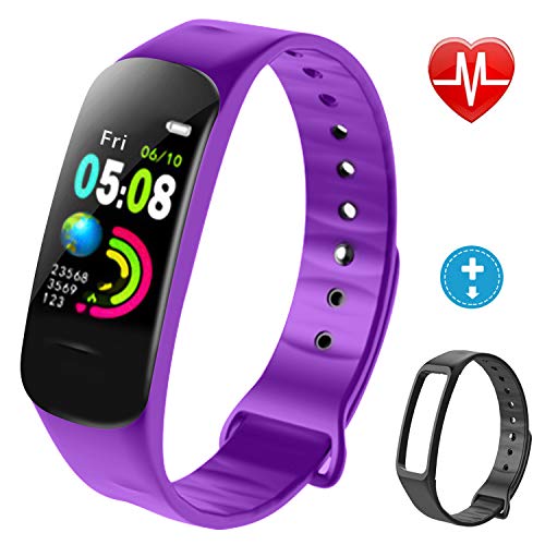 Product Cover Lintelek Fitness Tracker, Activity Tracker, Color Screen Kids Band with Heart Rate, Blood Pressure Monitor, Step Counter IP67 Smart Bracelet, for Kids, Women and Men