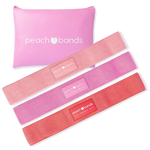 Product Cover Peach Bands Hip Band Set - Fabric Resistance Bands - Booty Exercise Bands for Leg and Butt Workouts