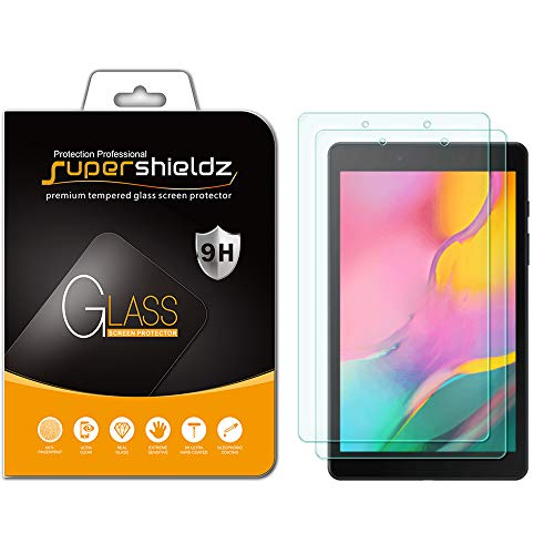 Product Cover (2 Pack) Supershieldz for Samsung Galaxy Tab A 8.0 (2019) (SM-T290 Model only) Tempered Glass Screen Protector, Anti Scratch, Bubble Free