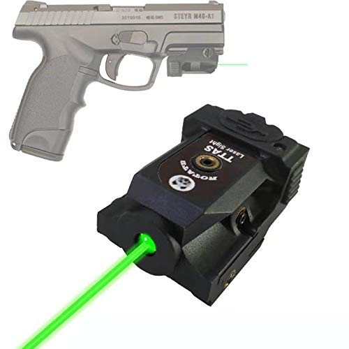 Product Cover TTAS Tactical Green Laser, Compact Laser Sight Fits Gun of Standard Picatinny Rail Low Profile Pistol Green Dot Sight Rechargeable Handgun Laser Tactical Sights Airsoft Laser Pointer Pistol