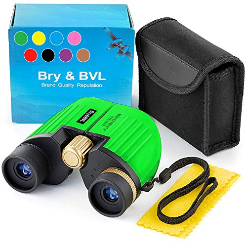 Product Cover Toys for 3 4-5 Year Old Boys - 8X22 Binoculars for Boys, Girls - Shockproof - Boys Toys Age 3 4 5 6 7 - Birthday Present Gift - Holiday Toy List 2020 for Boys with High Resolution (Green)
