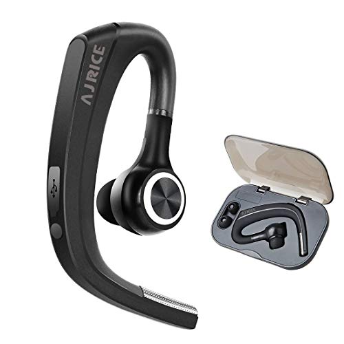Product Cover Bluetooth Earpiece Wireless Headset with Mic Hands-Free Earphones 200°Rotating Headphones Noise Cancellation Earbud Long Standby Time for Smart Phone Business Man Office Car Driver Trucker