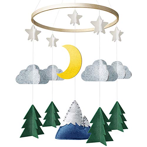 Product Cover Baby Crib Mobile by Giftsfarm, Starry Woodland Night Nursery Decoration, Crib Mobile for Boys and Girls by GIFTSFARM
