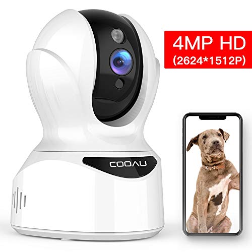 Product Cover COOAU 4MP HD Home Security Camera, AI WiFi IP Pet Camera Wireless Baby Monitor with Face, Sound and Motion Detection, Motion Tracking, Night Vision, Two-Way Audio, Work with Cloud Service and Alexa
