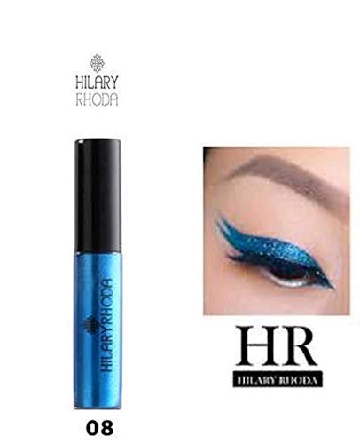 Product Cover Hilary Rhoda Sparkling Glitter Metallic Waterproof Liquid Eyeliner Eye Party Cosplay Wedding Makeup Eye Liner Tools - Blue