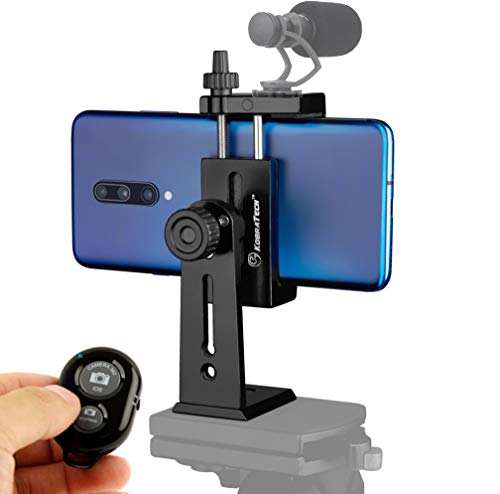 Product Cover KobraTech Metal Cell Phone Tripod Mount - UniMount 360 Pro Heavy Duty iPhone Tripod Mount with Remote