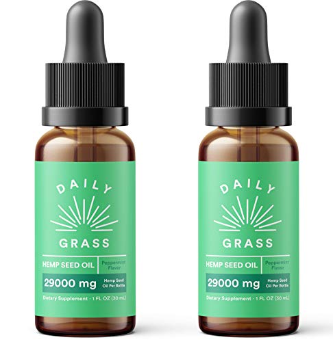 Product Cover Flyby (2-Pack) Pure Hemp Oil Extract for Pain & Stress Relief - 29000mg of Organic Hemp Extract - Grown & Made in USA - 100% Natural Tincture Hemp Drops for Humans & Dogs - Helps Sleep, Skin & Hair