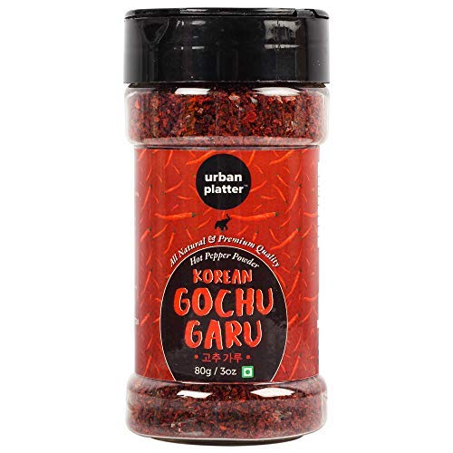 Product Cover Korean Gochugaru Hot Pepper Powder Shaker Jar , 80 Gm (2.82 OZ) [Red Pepper Powder for Kimchi and Other Korean Dishes]