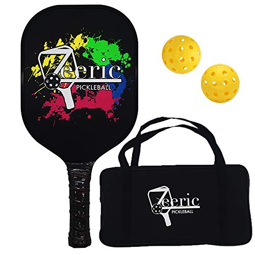 Product Cover Zeeric Pickleball Paddle, 2 Balls and Cloth Bag