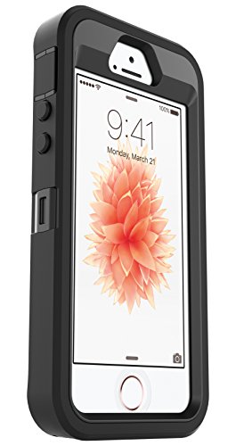 Product Cover OtterBox Defender Series Case for Apple iPhone SE, iPhone 5s, iPhone 5 (Case Only, No Holster) Non-Retail Packaging - Black