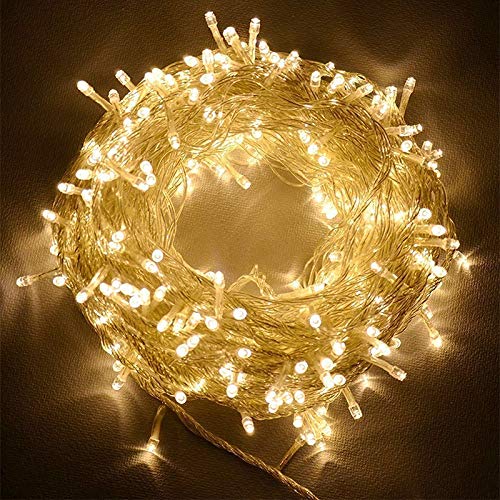 Product Cover Satyam Kraft 5 Meter 50 LED Warm White LED Rice String Light Fairy Light Christmas Home Decoration Light,Copper Wire Indoor Outdoor Bedroom Christmas Tree Lights Indoor Outdoor Decoration Fairy Light