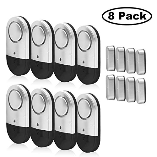 Product Cover Door Window Alarms, HUMUTU 120 DB Pool Alarms for Doors and Windows, Magnetic Pool Door Security Alarms for Home