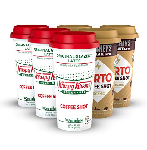 Product Cover FORTO Coffee Shots - 100mg Caffeine, Krispy Kreme/Hershey's Variety Pack, Ready-to-Drink on the go, High Energy Cold Brew Coffee - Fast Coffee Energy Boost, 6 Pack