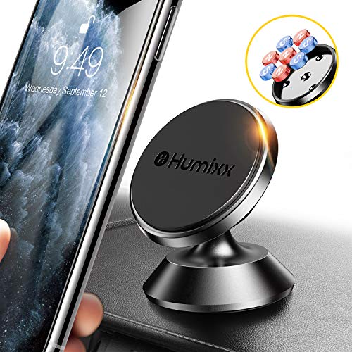 Product Cover 【Exclusive 8 Magnet】Humixx Magnetic Car Phone Mount Universal Phone Car Holder Super Powerful Mini Car Phone Holder Dashboard for All Cellphone iPhone 6 7 8 11 Pro Max XS XR Samsung Galaxy Note S10 S9