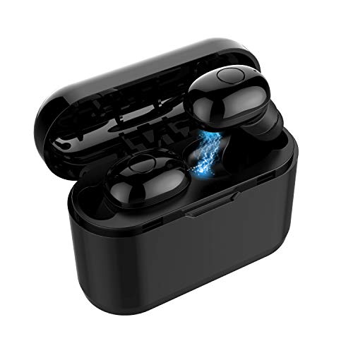 Product Cover Wireless Bluetooth Earbuds, XHH Latest Bluetooth 5.0 Headphones with Loud Stereo Sound, Rich Bass, Mini in-Ear Binaural Call Wireless Earphones Headset with Built in Mic for iPhone, Samsung and More