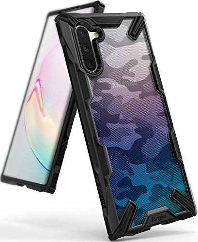 Product Cover Ringke Fusion X Design Compatible with Galaxy Note 10 Case (2019) - Camo Black