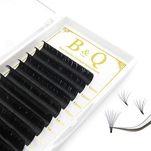 Product Cover Volume Lash Extensions Easy Fan Volume Lashes .05 .07 .10 Rapid Blooming Eyelash Extensions C D curl Flowering Lash Extensions Mega Volume Lash Extensions (D-0.07-9-16 MIX)