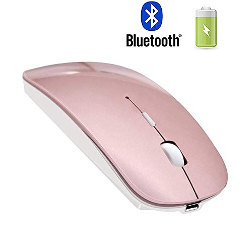 Product Cover Rechargeable Bluetooth Mouse for MacBook Pro Wireless Bluetooth Mouse for Mac Laptop MacBook Air Windows Notebook MacBook (Rose Gold)