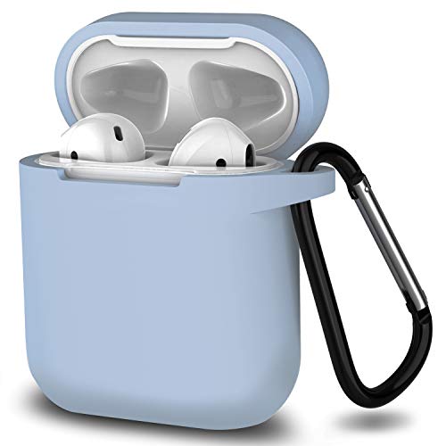 Product Cover AirPods Case, SATLITOG Protective Silicone Cover Compatible with Apple AirPods 2 and 1 (Not for Wireless Charging Case)(Denim Blue)