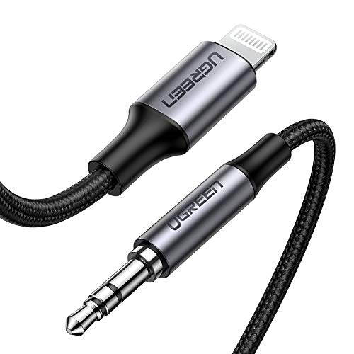 Product Cover UGREEN Lightning to 3.5 mm Cable, Apple Mfi Certified 3.5 mm Headphone Jack Adapter Male Aux Stereo Audio Cable  for  iPhone 11/11 Pro/11 Pro Max/X XR XS XS Max iPhone 7 7P 8 8P