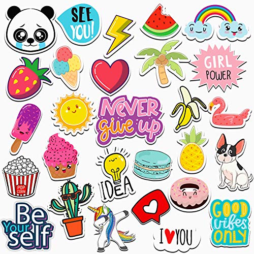 Product Cover VSCO Stickers for Hydro Flask Big 35-Pack, Colorful Vinyl Water Bottle Stickers for Hydroflasks, Laptop, Phone - Cute Trendy Waterproof Aesthetic Decal Stickers for Teens, VSCO Girls Stuff