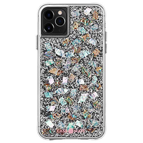 Product Cover Case-Mate - iPhone 11 Pro Max Case - Karat - Real Mother of Pearl & Silver Elements - 6.5 - Mother of Pearl