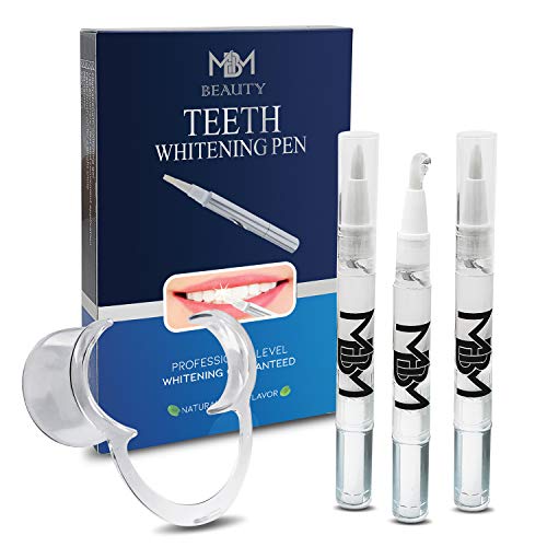 Product Cover Teeth Whitening Pen [ 3 Pens] Safe 35% Carbamide Peroxide Gel, Effective, Painless, No Sensitivity, Easy to Use, Travel-Friendly, 20+ Uses, Beautiful White Smile, Natural Mint Flavor